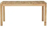Jan Kurtz Gartentisch, Teak, Holz, Teakholz, massiv, rechteckig, eckig, 75x75x120 cm,