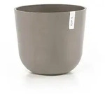 Ecopots Blumentopf, Taupe, Kunststoff, Beton Optik, Rund, 30.5 cm, Dekoration,...