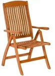 Gardenson Gartenklappsessel Maracaibo, Holz, Eukalyptusholz, Hartholz, 58x110x67 cm,