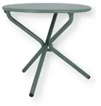 Fiam Gartenbeistelltisch Tris, Gr&uuml;n, Metall, rund, Rundrohr, 53x49.5x53 cm,