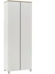 Dieter Knoll Garderobenschrank Dieter Knoll, Wei&szlig;, Eiche, Holz, Holzwerkstoff,