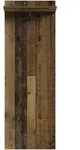 Mid.you Garderobenpaneel, Schwarz, Alteiche, Holzwerkstoff, 48x140x28 cm, FSC Mix,