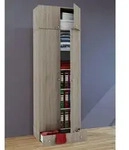 Mid.you Mehrzweckschrank, Sonoma Eiche, Kunststoff, Holzoptik, 4 F&auml;cher, 1