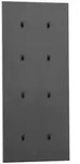 Mid.you Garderobenpaneel, Schwarz, Holzwerkstoff, 49x109x2.6 cm,