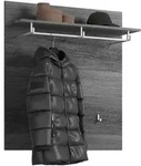 Mid.you Garderobenpaneel, Dunkelgrau, Holzwerkstoff, 90x98x27 cm, FSC Mix,