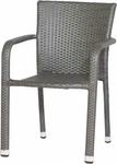 Gardenson STAPELSESSEL Grau 56x83x60 cm