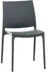 CLP Gartenstuhl, Dunkelgrau, Kunststoff, 44x81x50 cm, Gartenm&ouml;bel, Gartenst&uuml;hle,