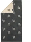 Cawoe Handtuch, Grau, Textil, Grafikmuster, 50x100 cm, Badtextilien, Handt&uuml;cher
