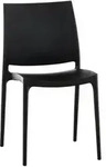 CLP Gartenstuhl, Schwarz, Kunststoff, 44x81x50 cm, Gartenm&ouml;bel, Gartenst&uuml;hle,