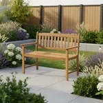 Acamp Gartenbank, Akazie, Holz, Akazie, Hartholz, 2-Sitzer, 56x86x110 cm, abwischbar,