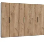 Mid.you Dreht&uuml;renschrank Wimex Level 36A, Wei&szlig;, Eiche, Holzwerkstoff, 3 F&auml;cher,