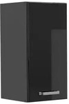 Vicco H&auml;ngeschrank, Schwarz Hochglanz, Anthrazit, Holzwerkstoff, 1 F&auml;cher,