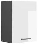 Vicco H&auml;ngeschrank, Wei&szlig; Hochglanz, Anthrazit, Holzwerkstoff, 1 F&auml;cher,