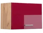 Vicco H&auml;ngeschrank, Rot, Honigeiche, Holzwerkstoff, 1 F&auml;cher, Rechteckig,...
