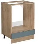 Vicco Herdumbauschrank, Blaugrau, Honigeiche, Holzwerkstoff, 1 F&auml;cher,...