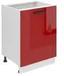B Belini Group K&uuml;chenunterschrank, Rot, Holz, 60x82x51.6 cm, K&uuml;chen, K&uuml;chenm&ouml;bel,