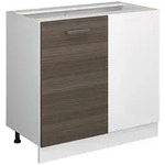 Vicco Eckunterschrank, Grau, Wei&szlig;, Holzwerkstoff, 1 F&auml;cher, Rechteckig,...