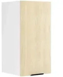 Mid.you K&uuml;chenoberschrank, Wei&szlig;, Honigeiche, Kunststoff, Holzwerkstoff, 1 F&auml;cher,