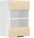 Mid.you K&uuml;chenoberschrank, Wei&szlig;, Honigeiche, Holzwerkstoff, 1 F&auml;cher,...