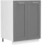 Mid.you K&uuml;chenunterschrank, Anthrazit, Wei&szlig;, Kunststoff, Holzwerkstoff, 1...