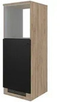 FlexWell Ger&auml;teumbauschrank, Schwarz, Eiche, Holzwerkstoff, einmalig seitenverkehrt