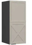 Vicco H&auml;ngeschrank, Greige, Anthrazit, Holzwerkstoff, 2 F&auml;cher, Rechteckig,