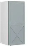 Vicco H&auml;ngeschrank, Hellblau, Wei&szlig;, Holzwerkstoff, 2 F&auml;cher, Rechteckig,