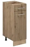 Vicco K&uuml;chenunterschrank, Eiche Artisan, Honigeiche, Holzwerkstoff, 1 F&auml;cher,...