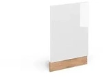 Vicco Frontblende, Wei&szlig; Hochglanz, Honigeiche, Holzwerkstoff, Rechteckig,