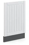 Vicco Frontblende, Wei&szlig;, Anthrazit, Holzwerkstoff, Rechteckig, 45x67.4x1.6 cm,