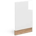 Vicco Frontblende, Wei&szlig; Hochglanz, Honigeiche, Holzwerkstoff, Rechteckig,