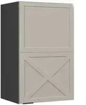 Vicco H&auml;ngeschrank, Grau, Anthrazit, Holzwerkstoff, 3 F&auml;cher, Rechteckig,