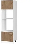 Vicco Mikrowellenschrank, Eiche Artisan, Wei&szlig;, Holzwerkstoff, 1 F&auml;cher,...