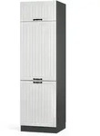 Vicco K&uuml;hlumbauschrank, Wei&szlig;, Anthrazit, Holzwerkstoff, 1 F&auml;cher, Rechteckig,