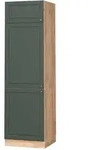 Vicco K&uuml;hlumbauschrank, Gr&uuml;n, Honigeiche, Holzwerkstoff, 4 F&auml;cher,...