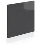Vicco Frontblende, Schwarz Hochglanz, Wei&szlig;, Holzwerkstoff, Rechteckig, 60x57.2x1.6