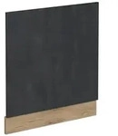 Vicco Frontblende, Schwarz, Honigeiche, Holzwerkstoff, Rechteckig, 60x57.2x1.6 cm,