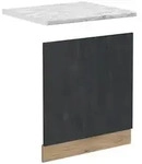 Vicco Frontblende, Schwarz, Honigeiche, Holzwerkstoff, Rechteckig, 60x57.2x1.6 cm,