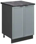 Vicco K&uuml;chenunterschrank, Hellblau, Anthrazit, Holzwerkstoff, 1 F&auml;cher,...