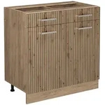 Vicco K&uuml;chenunterschrank, Eiche Artisan, Honigeiche, Holzwerkstoff, 1 F&auml;cher,...