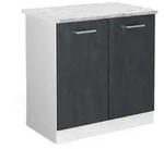 Vicco Sp&uuml;lenunterschrank, Schwarz, Wei&szlig;, Holzwerkstoff, 1 F&auml;cher, Rechteckig,