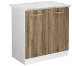 Vicco Sp&uuml;lenunterschrank, Eiche Artisan, Wei&szlig;, Holzwerkstoff, 1 F&auml;cher,