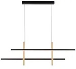 Led, Schwarz, Metall, F, 6x120x109.5 cm, Lampen & Leuchten, LED Beleuchtung,