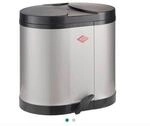 Wesco Abfallsammler &Ouml;kosammler 170, Silber, Kunststoff, 2X15 L, 45x43x36 cm,...