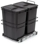 Emuca Recyclingbeh&auml;lter, Anthrazit, Metall, 36.05x53x53.95 cm, K&uuml;chen,