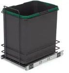 Emuca Recyclingbeh&auml;lter, Anthrazit, Metall, 30x48x45.9 cm, K&uuml;chen,