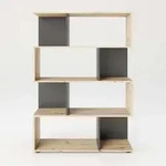 Mid.you Regal, Grau, Eiche Artisan, Holzwerkstoff, 103x146x36 cm, Wohnzimmer, Regale,