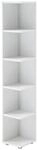 Mid.you Eckregal, Wei&szlig;, Kunststoff, 4 F&auml;cher, 24x142x26 cm, Wohnzimmer, Regale,
