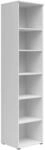 Milino Regal, Wei&szlig;, Kunststoff, 5 F&auml;cher, 45x195x40 cm, FSC Mix, Typenauswahl,