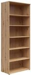 Milino Regal, Eiche Artisan, Kunststoff, 5 F&auml;cher, 80x195x40 cm, FSC Mix,